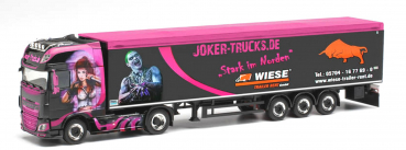 Herpa 313674  DAF XF SSC Schubboden-Sattelzug "Joker Trucks / Trucker-Babe Tamara"
