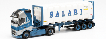 Herpa 314718  Volvo FH Gl. 30 ft. Bulkcontainer-Sattelzug "Salari"