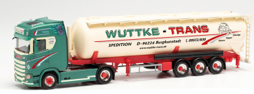 Herpa 314886  Scania CS 20 HD Silo-Sattelzug "Wuttke"