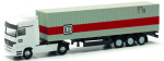 Herpa 066853  Mercedes-Benz Actros Container-Sattelzug "Deutsche Bahn"