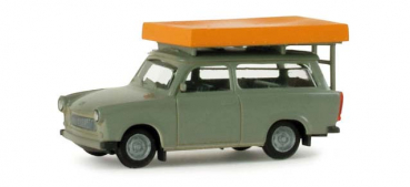 Herpa 024181  Trabant 601 S Universal mit Dachzelt