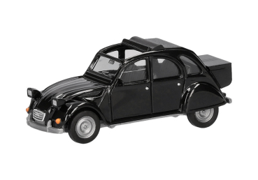 Herpa 027632-007  Citroën 2 CV mit Queue, schwarz