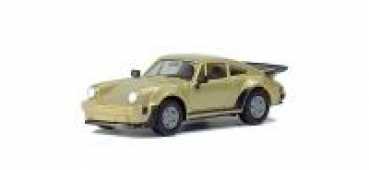 Herpa 030601 Porsche 911 Turbo, gold-metallic