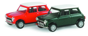 Herpa 033688  Mini Mayfair, British Racing Green-metallic, weißes Dach