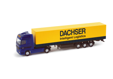 Herpa 065771  Mercedes-Benz Actros LH Gardinenplanen-Sattelzug "Dachser"