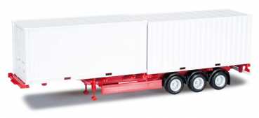 Herpa 076494 40 ft. Containerchassis Krone mit 2 x 20 ft. Container
