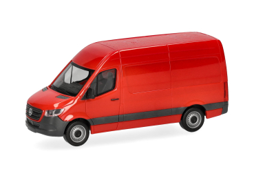 Herpa 093811-002  Mercedes-Benz Sprinter '18 Kasten Hochdach, rot