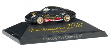Herpa 101998  Porsche 911 Carrera 4S "Herpa Weihnachts-PKW 2016"