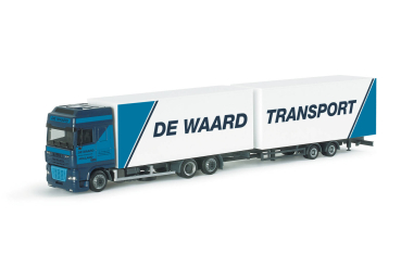 Herpa 151382  DAF XF SSC Volumenkoffer-Hängerzug "De Waard"