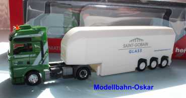 Herpa 156264 MAN TGX XXL Glastransporter-Sattelzug "Dahmen / Saint Gobain"