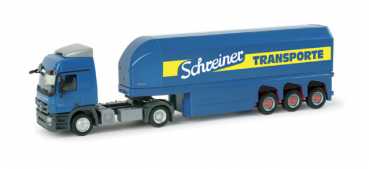 Herpa 157179 MB Actros L Glastransport-Sattelzug "Schreiner"