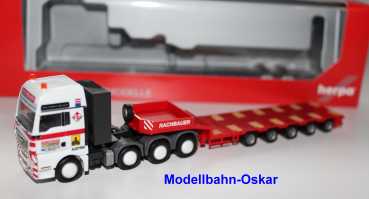 Herpa 158145  MAN TGX XXL Tieflade-SZ "Rachbauer Special"