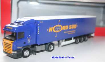Herpa 158671 Scania R 09 HL Gardinenplanen-Sattelzug "Nord-Süd"