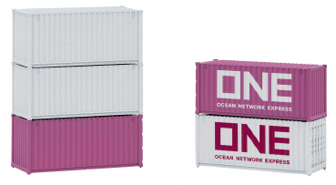 Faller 182052  20' Container "ONE", 5er-Set