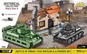 Cobi 2284  Battle of Arras 1940 Matilda II vs Panzer 38(t)