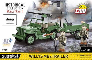 Cobi 2297  Willys MB & Trailer