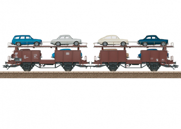 Trix 24332  Autotransportwagen-Paar Laaes 541, DB, Ep.IV