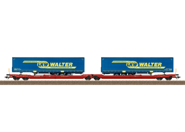 Trix 24470  Doppel-Taschenwagen "LKW Walter", DB-AG