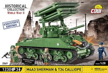 Cobi 2569  M4A3 Sherman & T34 Raketenwerfer - Executive Edition