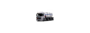 Herpa 299497  Mercedes Benz Actros L Pritschen-Sattelzug mit Alubhehältern "Oetinger"