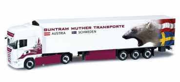 Herpa 302036 Scania R TL Kühlkoffer-Sattelzug "Guntram Muther"