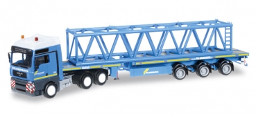 Herpa 305266  MAN TGA XXL 6x4 Teletrailer-Sattelzug mit Derrick Gittermast 12 m "Felbermayr" (A)