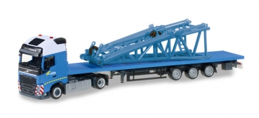 Herpa 305426  Volvo FH Gl. XL Lowliner-Sattelzug mit Kopfstück für Liebherr LR 1600/2 "Felbermayr"