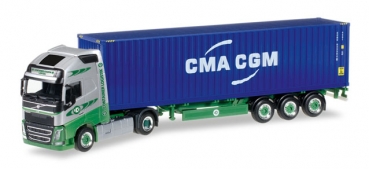 Herpa 305440  Volvo FH Gl. Container-SZ "EKB Container Logistik / CMA / CGM"