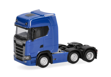 Herpa 307543-006  Scania CS 20 Hochdach Zugmaschine 3achs (6x2), blau