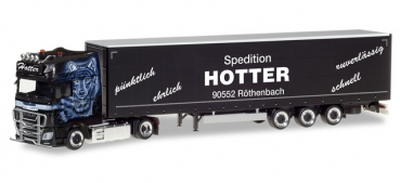 Herpa 309707  DAF XF SSC Euro6 Gardinenplanen-Sattelzug "Hotter"