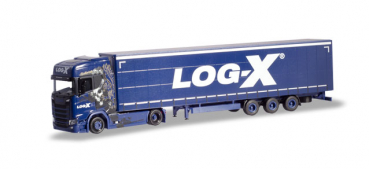 Herpa 310413  Scania CS 20 HD Lowliner-Sattelzug "Log-X / I´m the best"(CZ)