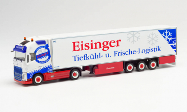 Herpa 313025  Volvo FH Gl. XL Kühlkoffer-Sattelzug „Eisinger Kühltransporte“