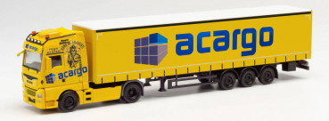 Herpa 313094  MAN TGX XXL Gardinenplanen-Sattelzug „Acargo“