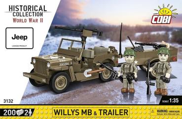Cobi 3132  Willys MB & Trailer