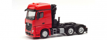 Herpa 313315  Mercedes-Benz Arocs 6x4 Zugmaschine mit Ladekran, rot