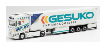 Herpa 313780  Scania CS 20 HD Kühlkoffer-Sattelzug "GESUKO"