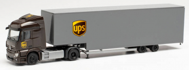 Herpa 314244  Mercedes-Benz Actros Streamspace 2.3 Jumbokoffer-Sattelzug „UPS“