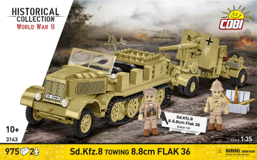 Cobi 3143  Sd.Kfz.8 mit 8.8 cm Flak 36