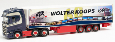 Herpa 314367  Scania CS 20 HD 6x2 Kühlkoffer-Sattelzug „Wolter Koops 60 Jahre“