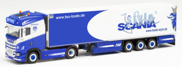 Herpa 314466  Scania CS 20 HD Kühlkoffer-Sattelzug „TSU Bode“