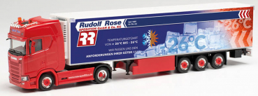 Herpa 315005  Scania CS 20 HD Kühlkoffer-Sattelzug „Spedition Rose / Trucker Babe Manu“