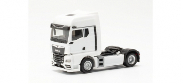 Herpa 315876  MAN TGX GX Zugmaschine mit Spiegelkameras, weiß