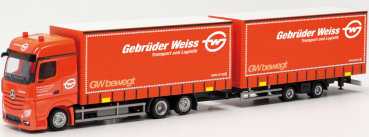 Herpa 316149  Mercedes-Benz Actros Bigspace `18 Volumen-Hängerzug „Gebrüder Weiss“