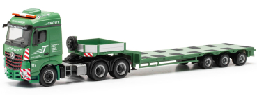 Herpa 317627  Mercedes-Benz Arocs Streamspace Semitieflade-Sattelzug "Trost"