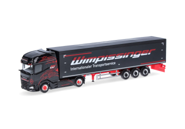 Herpa 318464  DAF XG+ Schubboden-Sattelzug "Wimpissinger"