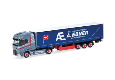 DAF XG+ Gardinenplanen-Sattelzug "A. Ebner"