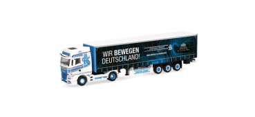 Herpa 320320  MAN TGX GX Gardinenplanen-Sattelzug "Spedition Höhner/Wir bewegen Deutschland"
