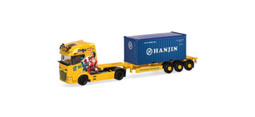 Herpa 320672  DAF XG+ Container-Sattelzug "Acargo / 20 ft. Open Top Hanjin"