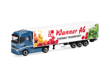 Herpa 321242  Renault T facelift Kühlkoffer-Sattelzug "Wanner AG"