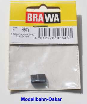 Brawa 3543 Magnet 4-kant, 6x12x4mm